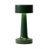 OMNIEXA Tafellamp - Vintage Groen - Dimbaar en Draadloos - Luxe Oplaadbare LED Lamp - Aluminium Design