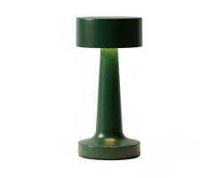 OMNIEXA Tafellamp Draadloos en Oplaadbaar - Dimbaar met Touch - 3 Lichtstanden - Vintage Groen
