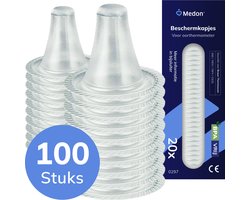 MEDON Oorthermometer Beschermkapjes 100 stuks - Navulset Lensfilters - Geschikt voor Braun ThermoScan 3, 5, 7 en 7+ - Thermometer Dopjes
