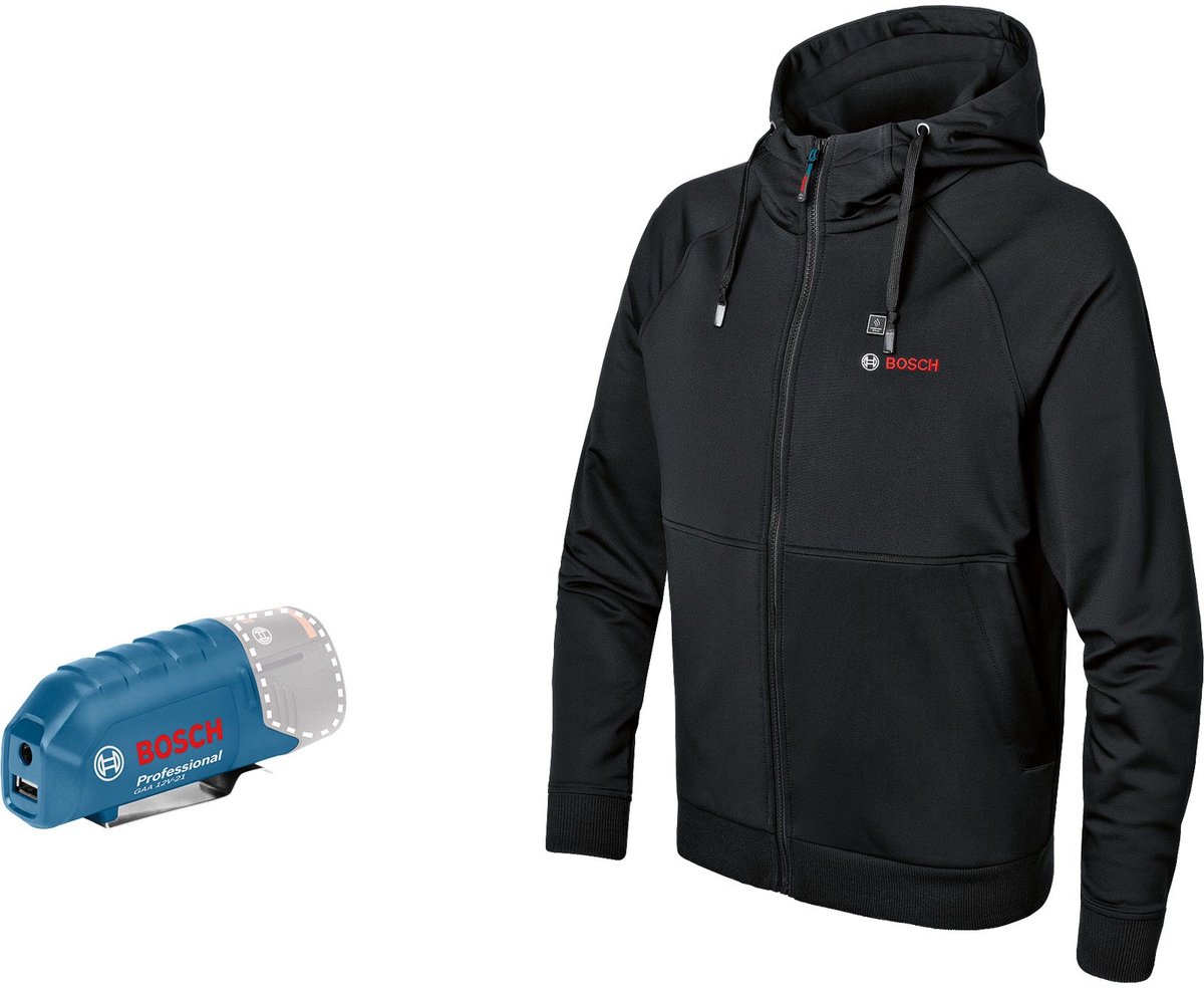 Bosch ghh 12+18v xa 2xl verwarmde hoodie in doos - 06188000eu 2xl afbeelding
