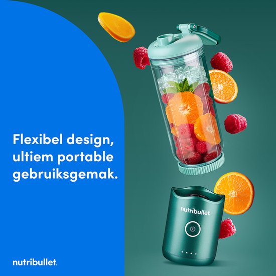 Nutribullet FLEX - Portable Blender - Blender To Go - Draagbare Blender - Groen van Nutribullet — afbeelding 3