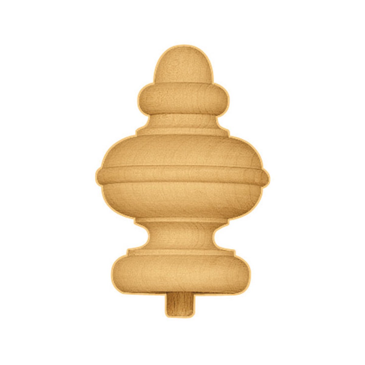 Decoratief deel gedraaid eikenhout