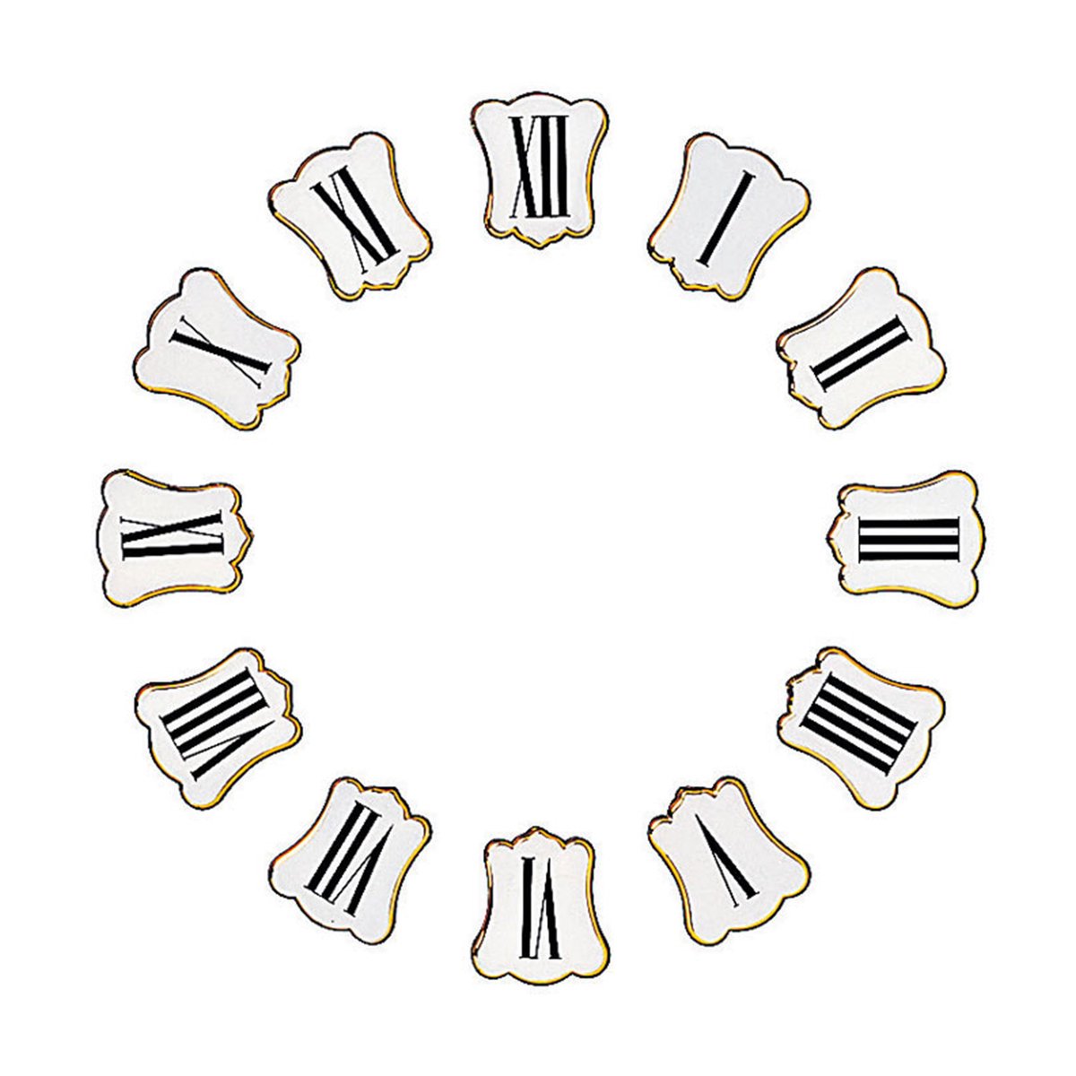 Set Romeinse cijfers, formaat 24 x 27 mm