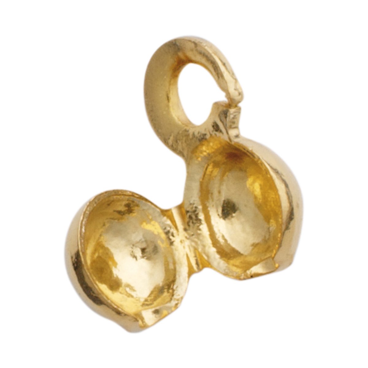 Knijpcapsule metaal geel Ø 3mm