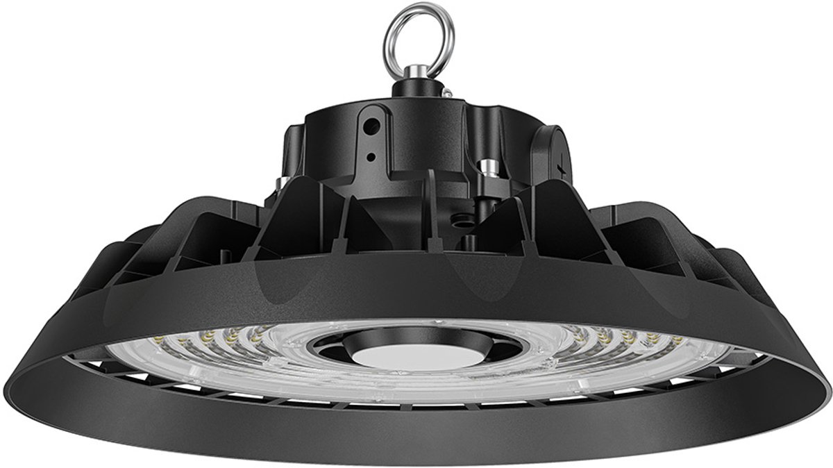 HOFTRONIC Helix LED High Bay - 240 Watt 36.000 Lumen (150lm/W) - Philips Driver - 6500K daglicht wit - IP65 waterdicht - Lumileds LED-chips - IK08 - Flikkervrij Zwart