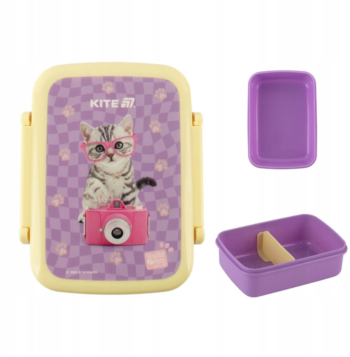 Kite Studio Pets Lunchbox met Vakjes - 420ml - Katje
