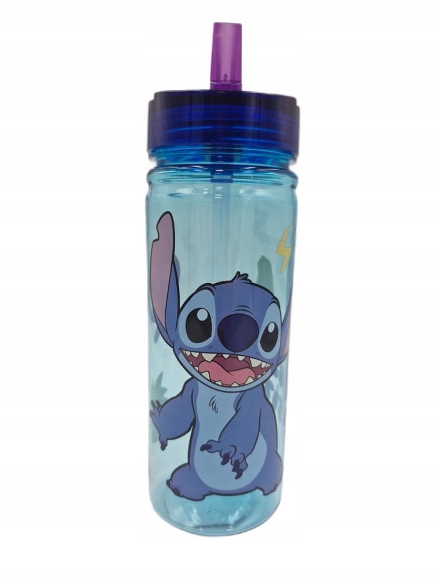 Stitch Bidon 580 ml met Rietje en Tuit - Blauw