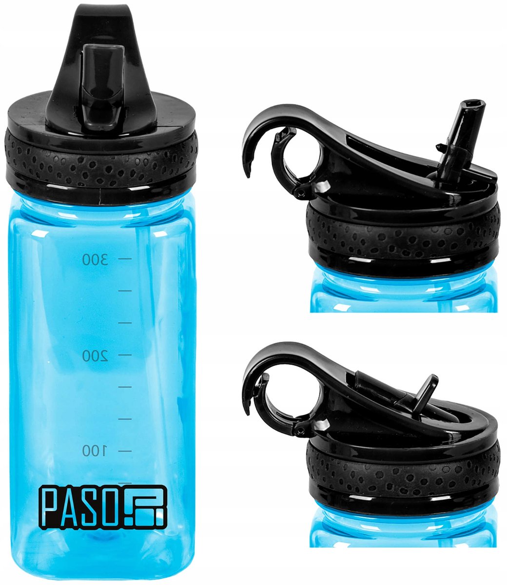 Paso Tritan Bidon Blauw 500 ml met Handvat en Tuit