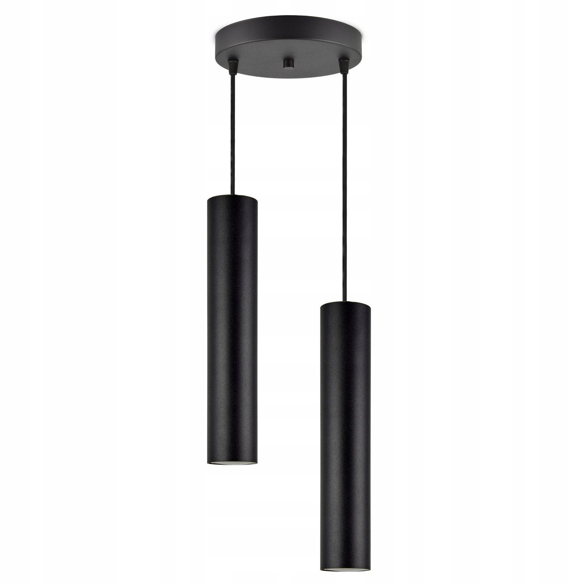 Moderne hanglamp zwart metaal GU10 buizen - verstelbare hoogte