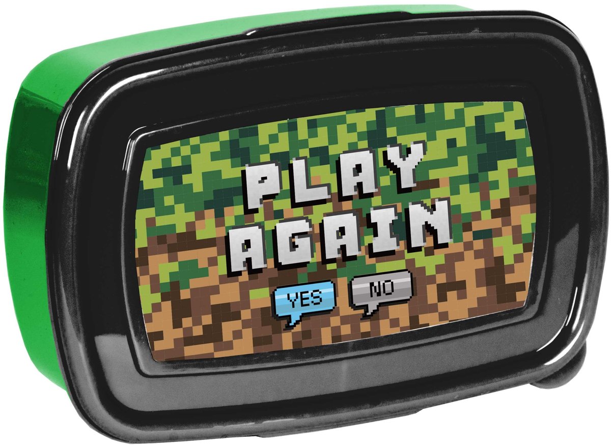 Paso Play Again Broodtrommel 750 ml - Groen/Bruin