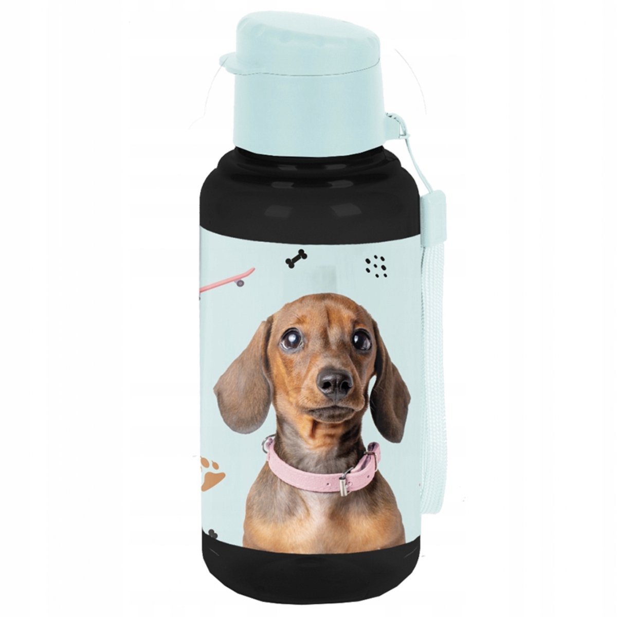 Bidon met hondenprint voor meisjes - 500 ml, BPA-vrij