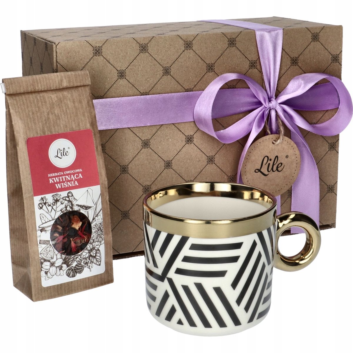 Luxe Porseleinen Mok met Thee - Perfect Cadeau