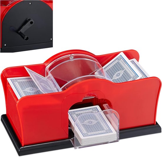 Mélangeur De Cartes Manuel à Manivelle – Sans Batterie, En ABS, Pour Poker Blackjack, Protège Les Cartes, 23x11x11 Cm