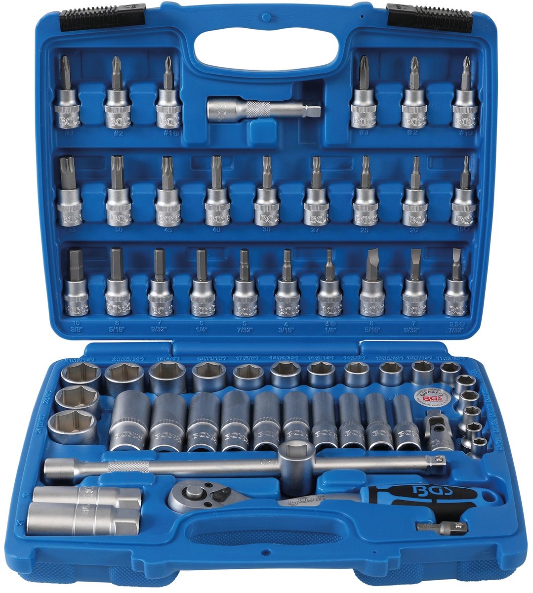 BGS Technic 61-delige Dopsleutelset met Ratel 3/8"