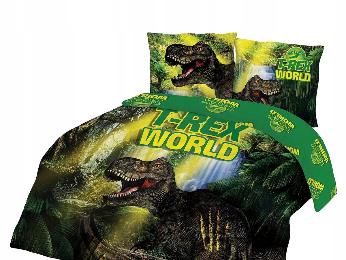 Dekbedovertrek Kinderen 140x200cm - T-Rex Dino