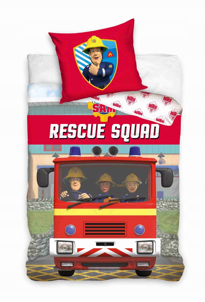 Strażak Sam Kinderbeddengoed 160x200 Katoen met Ritz