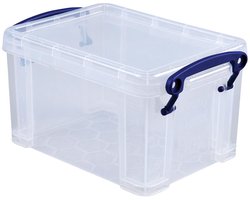 Opbergbox really useful 1.6 liter transparant wit