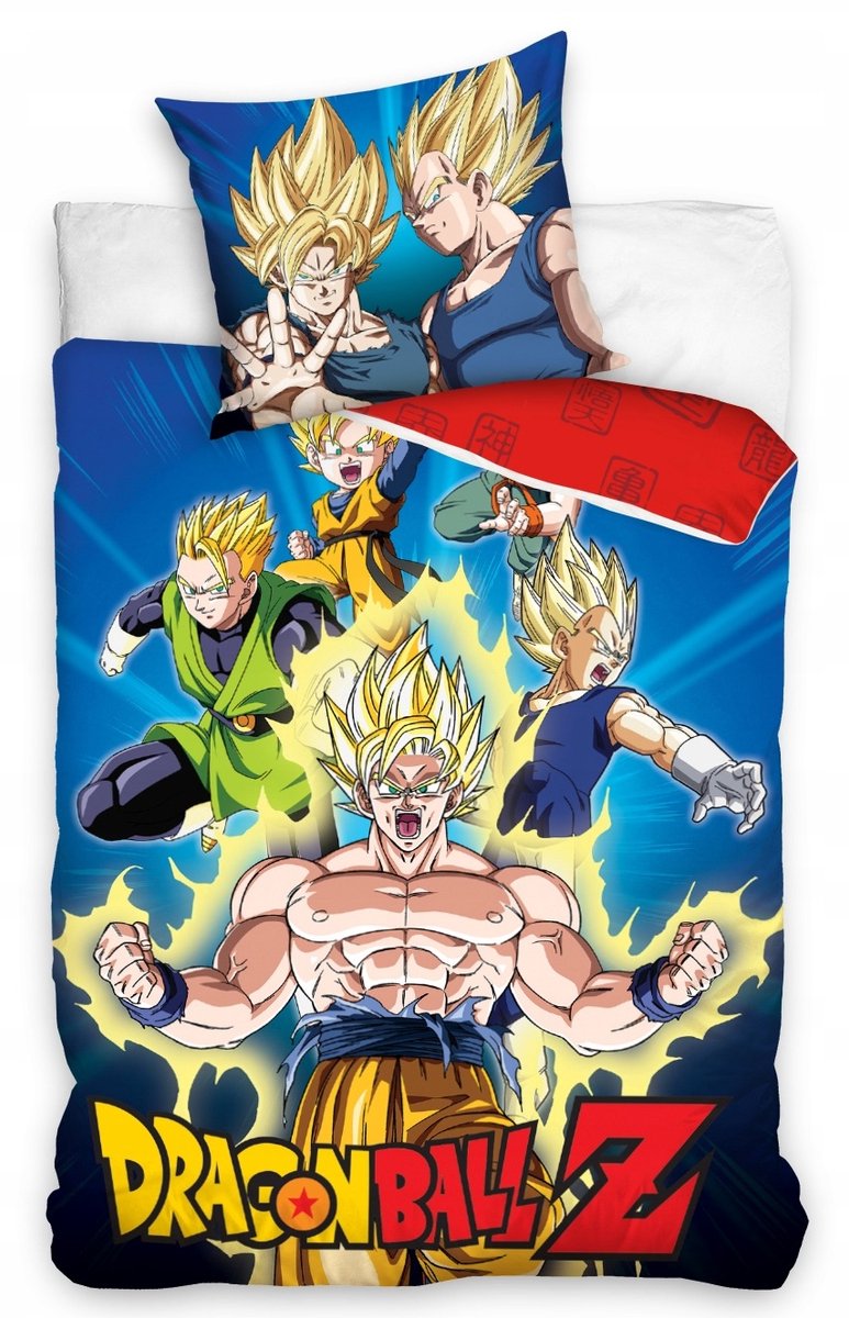 Donsbed 140x200cm Katoen Goku Dragon Ball Anime Beddengoed