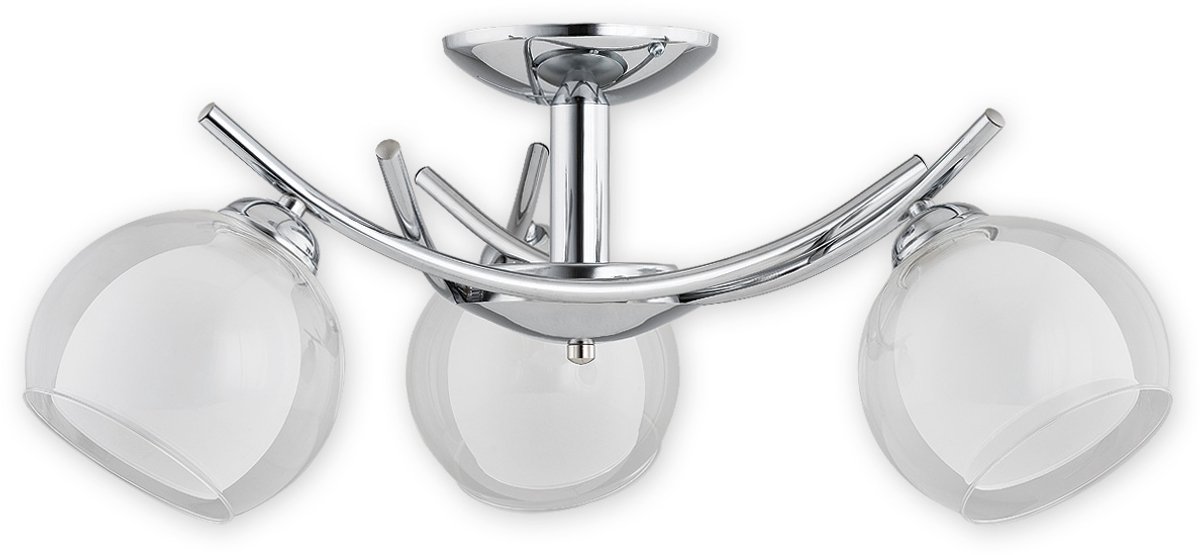 Lemir Altea Chroom Hanglamp 3-lichts LED E27 Modern Klassiek
