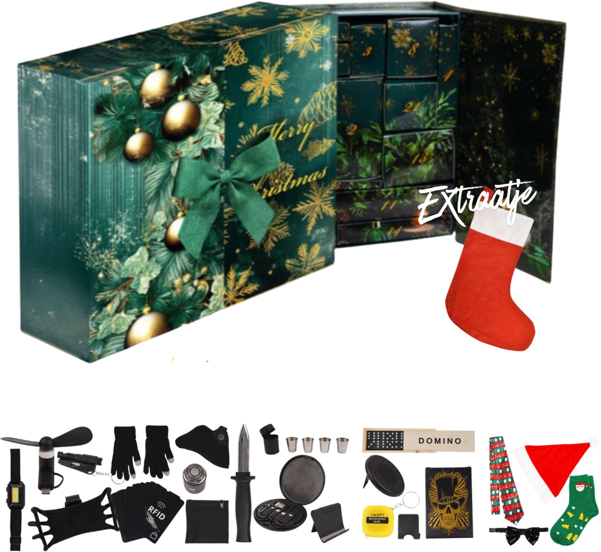 Viskalender Adventskalender - 24-Daagse 2025 Set met Vislokaas - Set Met Vissenlokaas Voor