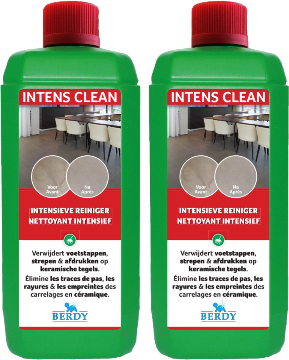 Berdy - Intens Clean - Sterke intensiefreiniger - KERAMISCHE TEGELS - Berdy - 2 x 1L (Voordeelpack)