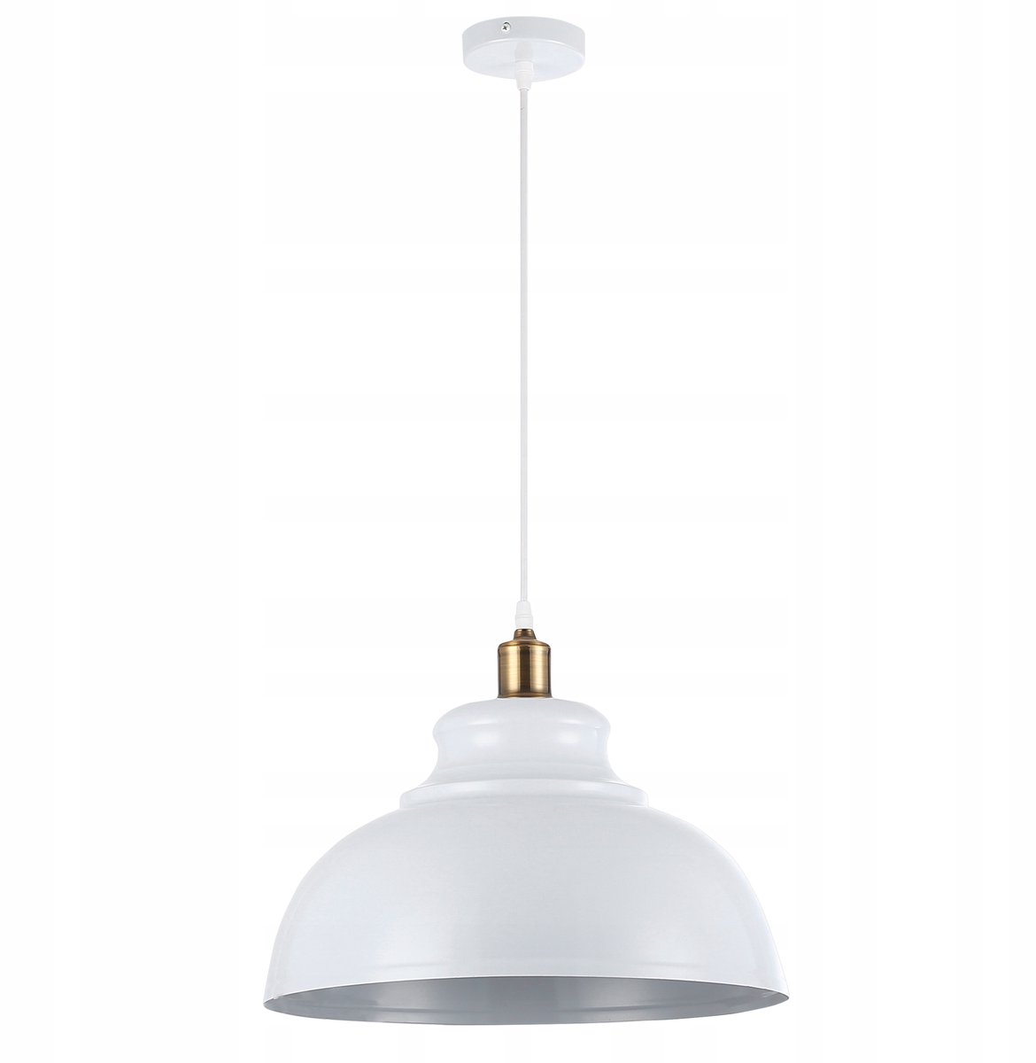 Hanglamp E27 Loft Wit Koper - Stijlvol en Modern
