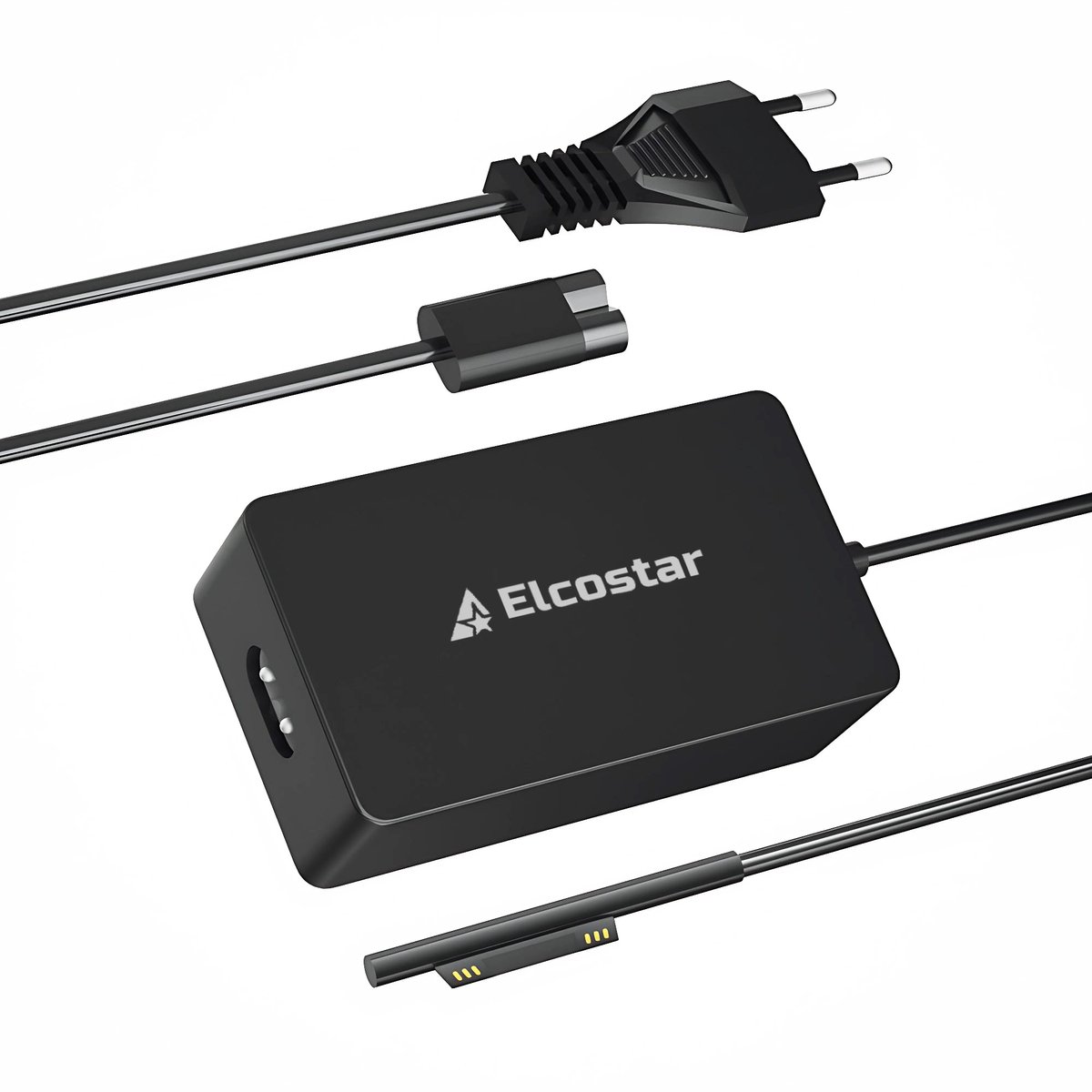 Elcostar® 65W Adapter – geschikt voor Microsoft Surface – Snellader – 5V/15V – Hoogwaardige vervangende oplader – Compact & betrouwbaar – Inclusief kabel - laptop oplader - ac adapter