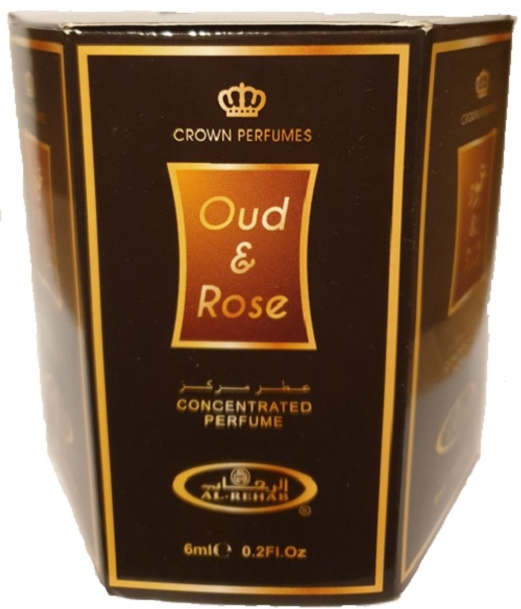 6-pack Oud & rose 6ml - Al rehab parfumolie attar roll on