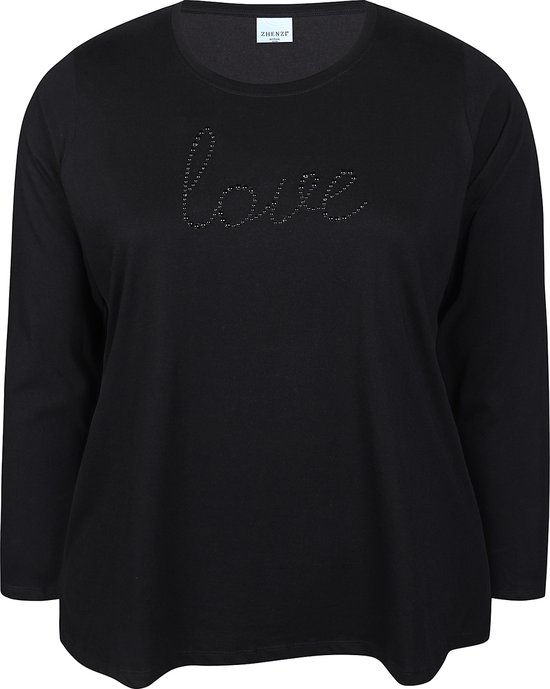 T-shirt Zhenzi Zh-Tess 1098, S , noir, taille L (50/52).