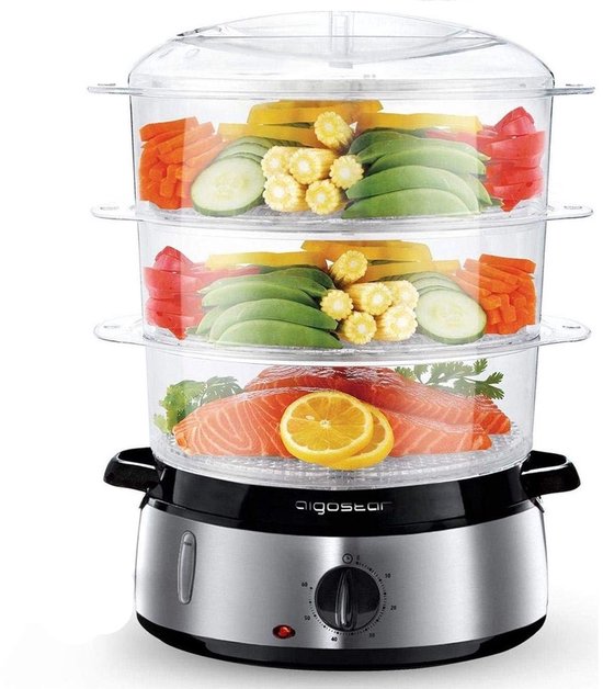 Aigostar Fitfoodie 30INA stoomkoker – 9L – timer – 800W