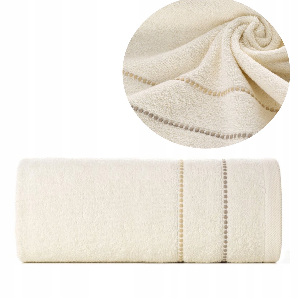 Suzi Katoenen Handdoek 50x90cm Crème 500g - Zacht & Absorberend
