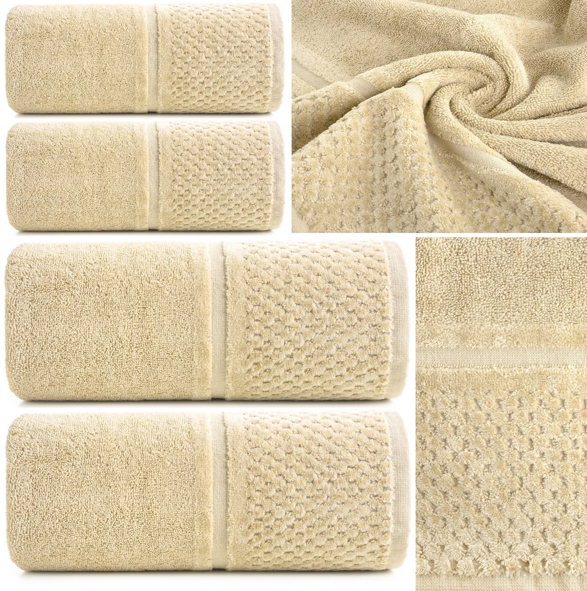 Luxe Badhanddoek Set Eurofirany 550gsm 4 Delig Katoen Zacht
