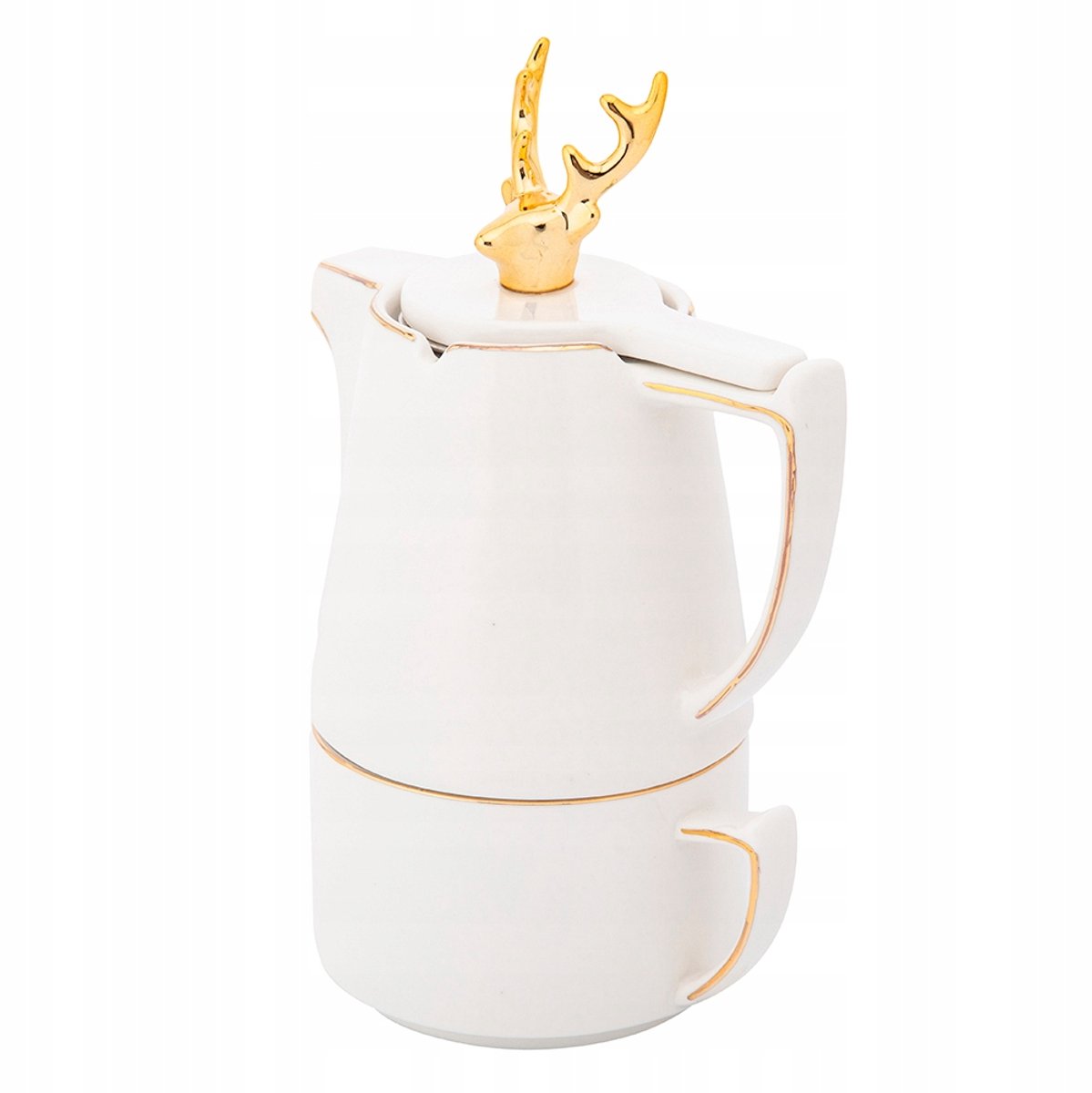 Altom Design Porseleinen Theeset Goud Hert - Tea for One