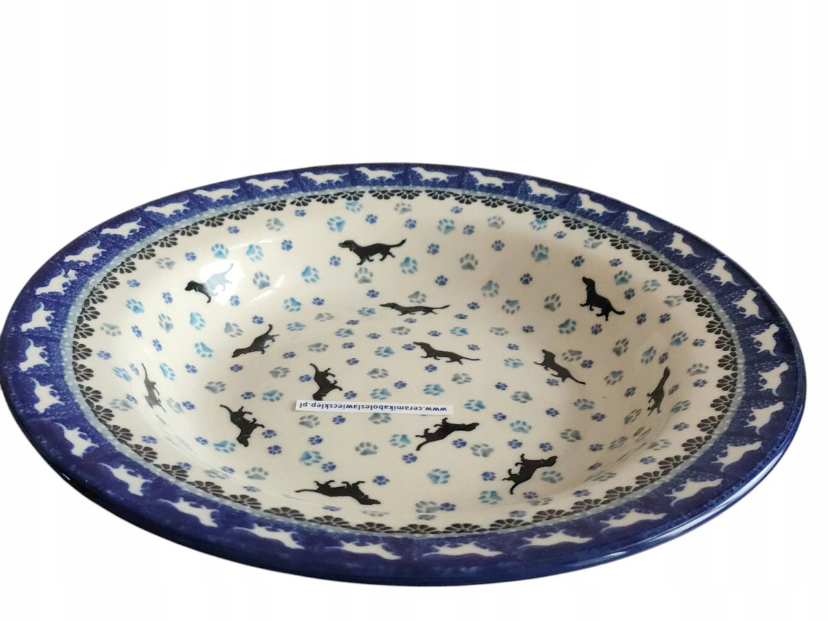 Diep dinerbord 24 cm keramiek Bolesławiec - handgemaakt
