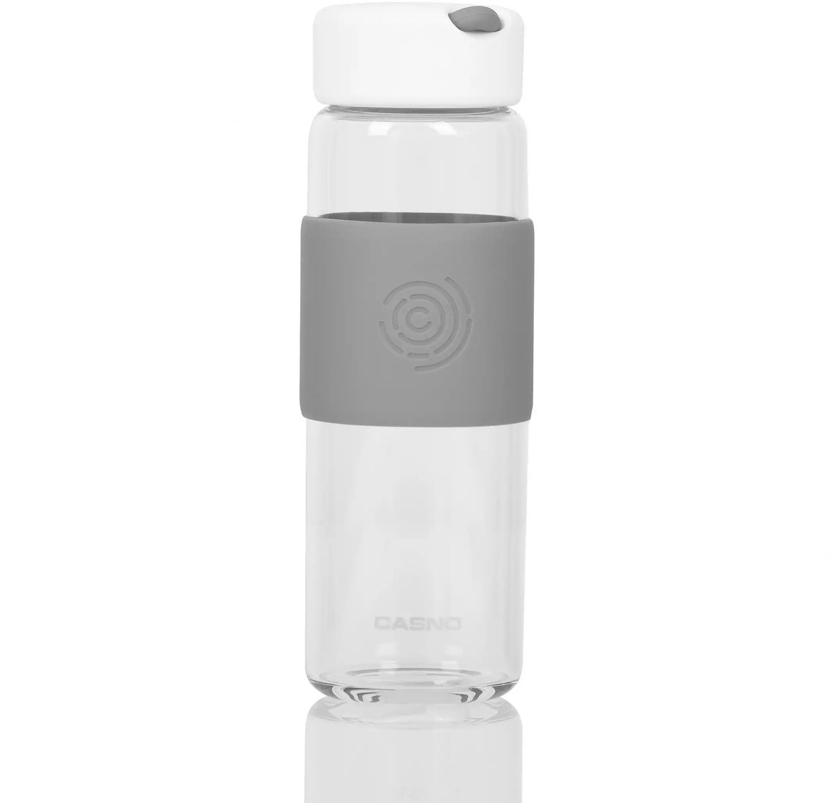 Casno Ontario Glazen Fles 520 ml Grijs - Duurzaam & Stijlvol