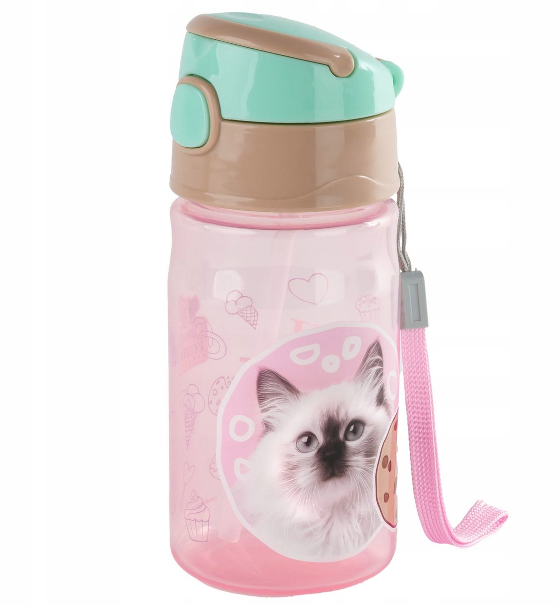 Bidon Kotek Cleo & Frank - 330 ml Waterfles voor Kinderen