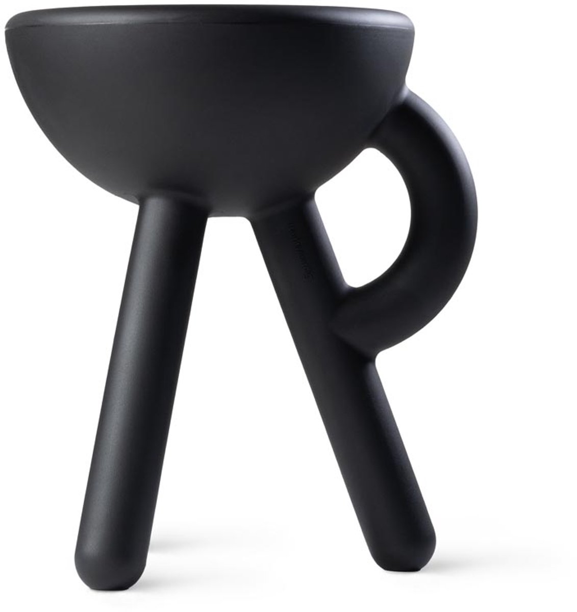 Tubby kruk Oceaan zwart / Tubby Stool Oceanblack - Design krukje / bijzettafel - Werkwaardig.