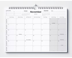 Huurdies® - 22 maanden kalender - 2025/2026/2027 - A4+ - Basic
