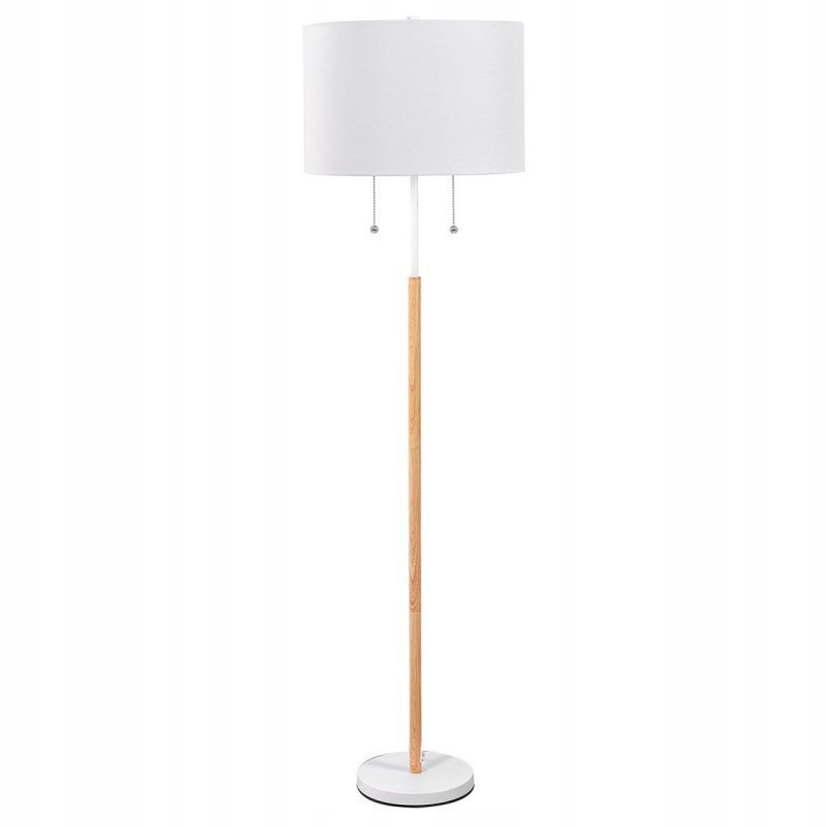 Licht Prestige Fogo Witte Staande Lamp 2xE27 LED Klassiek Design