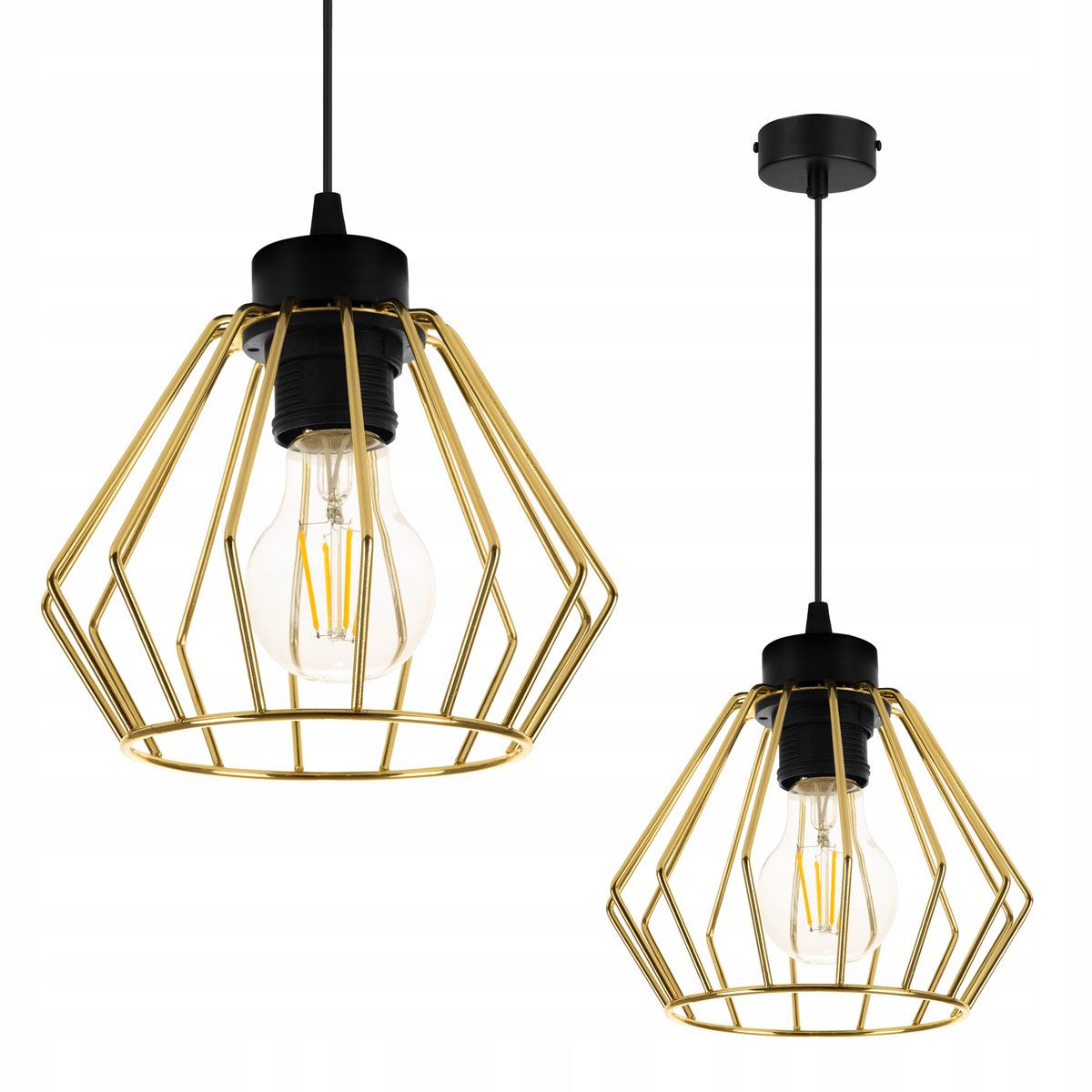 Gouden Plafondlamp LED Hanglamp Santos - Stijlvol en Modern