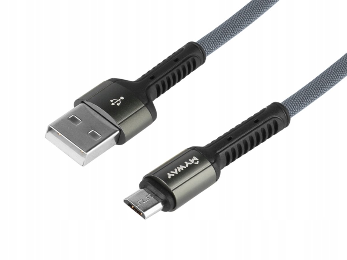 MYWAY Micro USB Kabel 2m - Gevlochten & Duurzaam