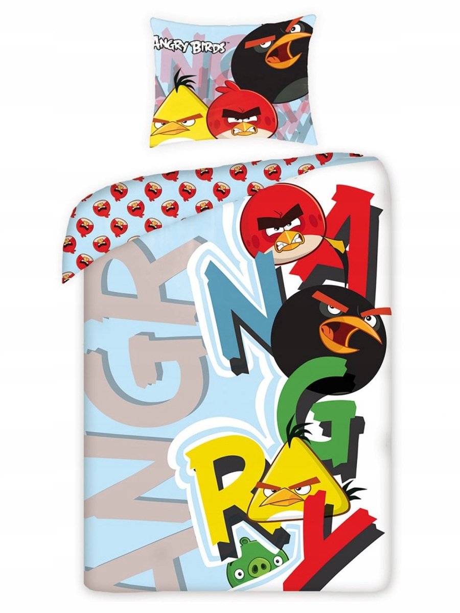 Angry Birds Kinderbeddengoed 160x200 cm - 100% Katoen