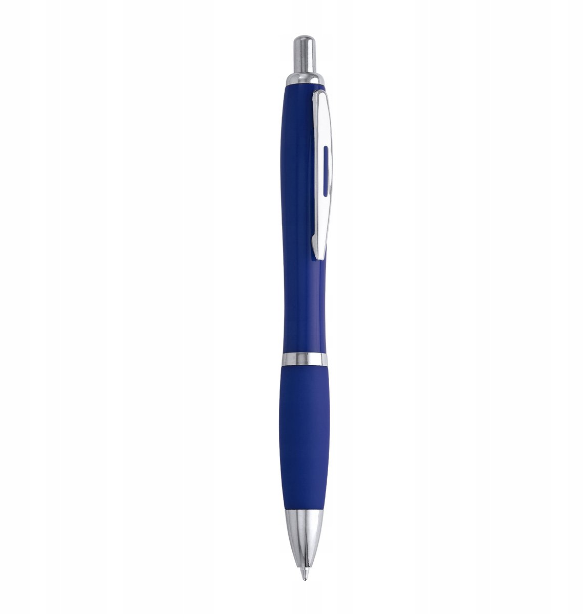 ABS Pen met Zachte Grip en Drukknop - Blauwe Inkt