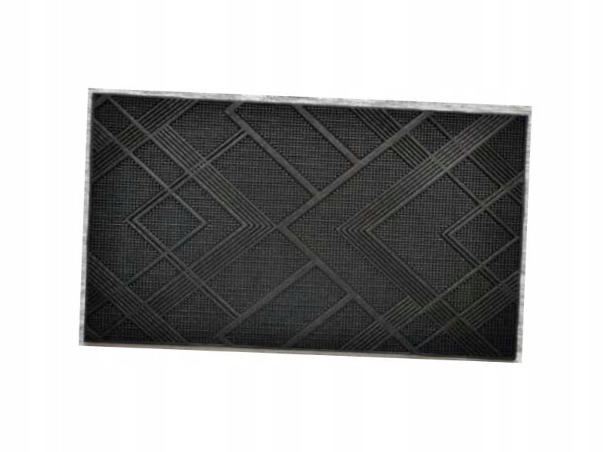 Universele rubberen deurmat 40x60 cm - Vierkant en stijlvol