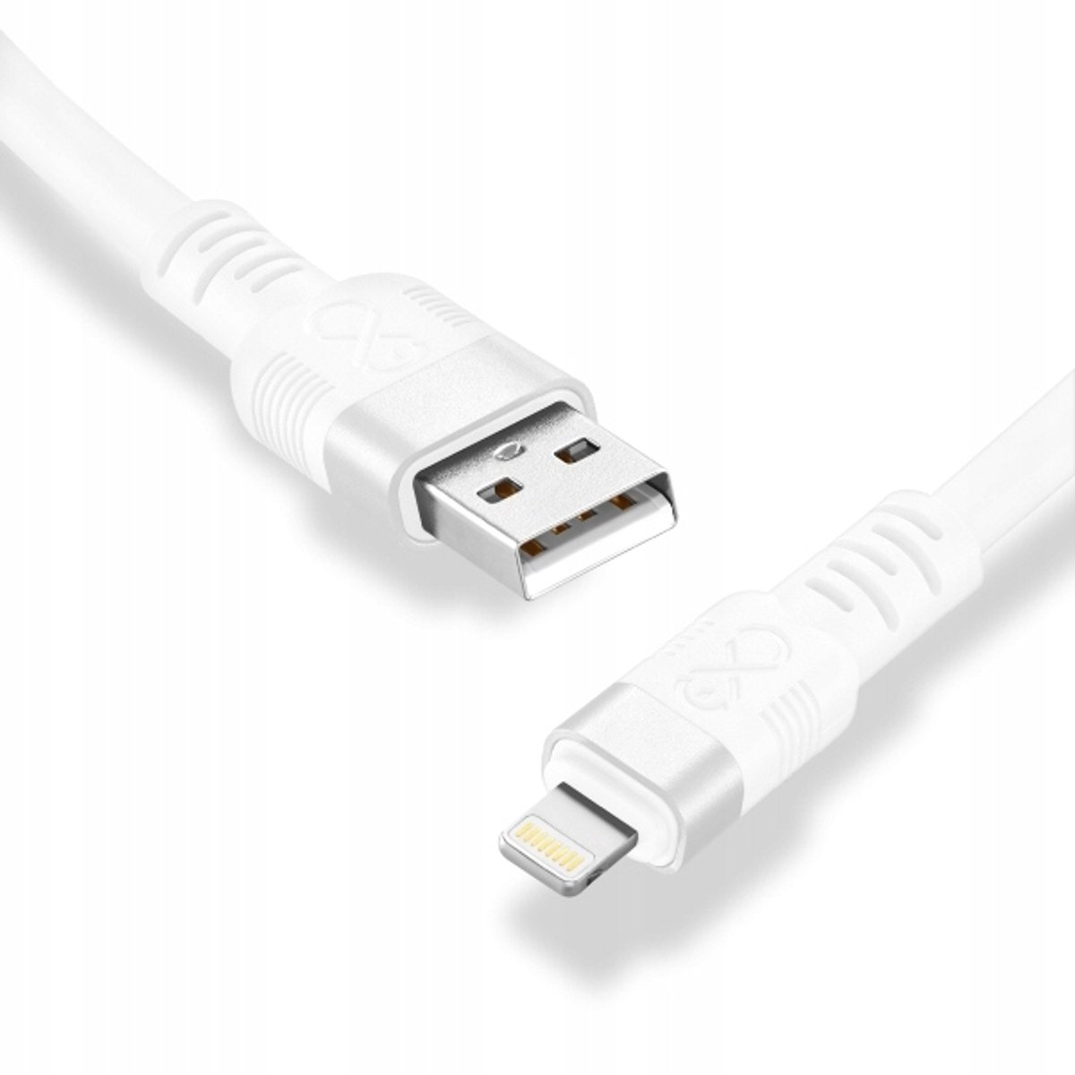 EXC Whippy Pro USB-Lightning Laadkabel 0,9m Wit