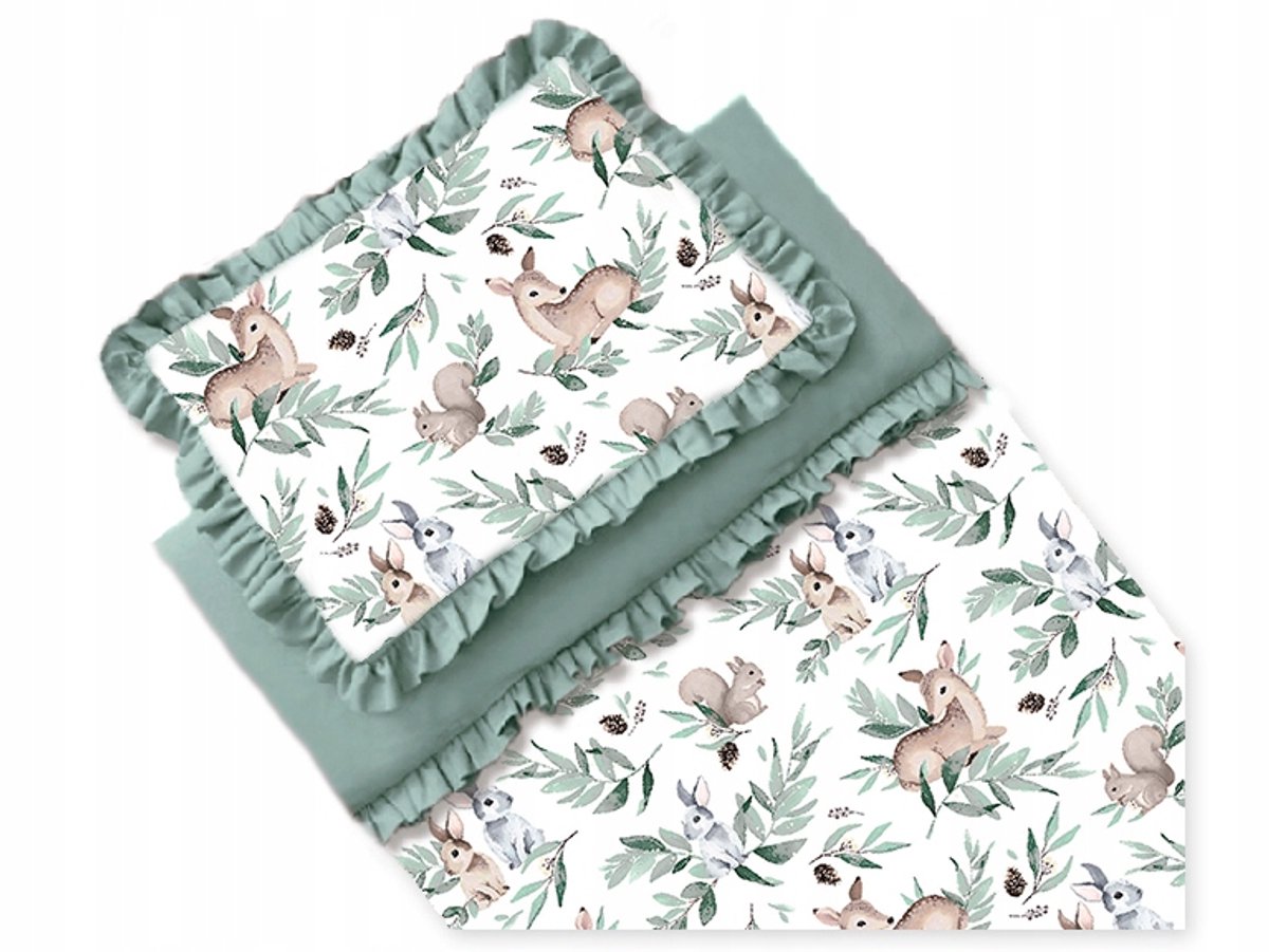 Luxe Katoenen Kinderbeddengoed 100x135 met Ruches