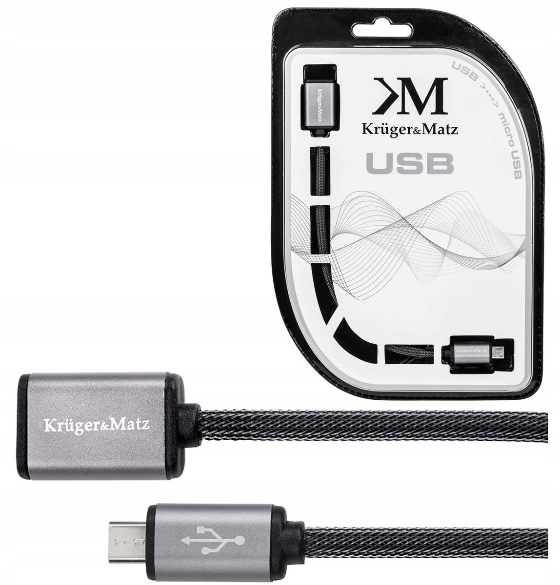 Kabel Micro USB naar USB Adapter 1m Kruger&Matz
