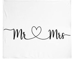 Deken voor Bruid en Bruidegom - 80x60in - Zachte en Deelbare Trouwring Geschenk voor Stellen - Uniek Cadeau voor Pasgetrouwden en Honeymoon