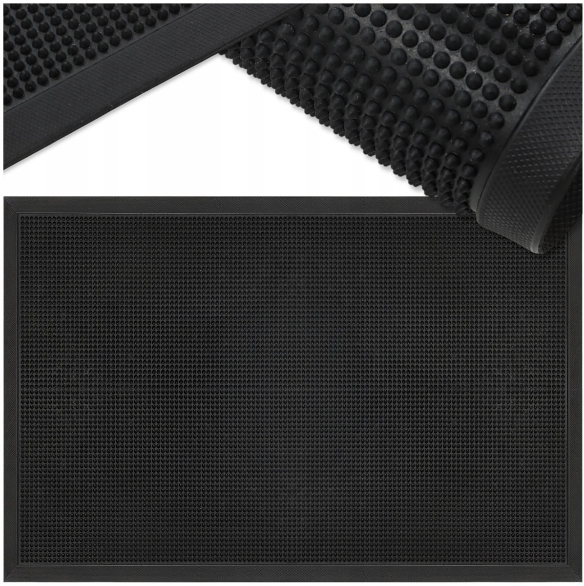 Rubberen Buitenmat 40x60 cm met Noppen - Duurzaam en Antislip