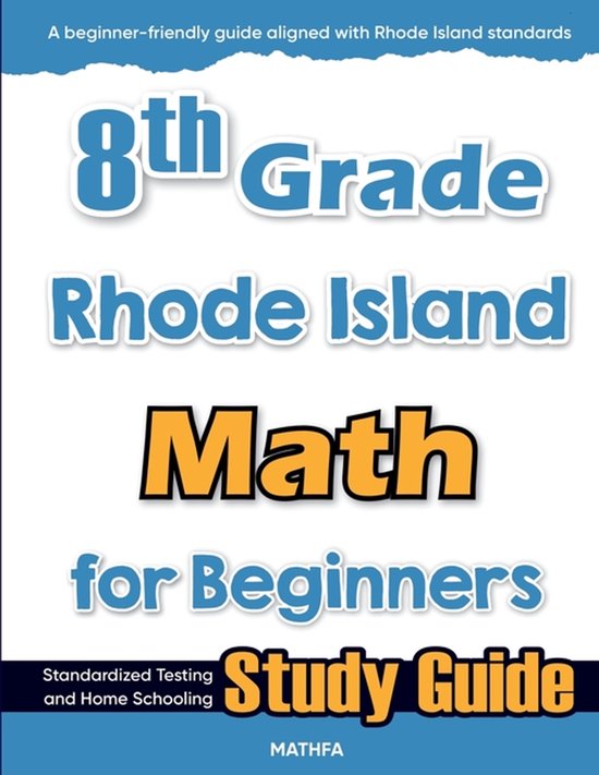8th Grade Rhode Island Math for Beginners - cover